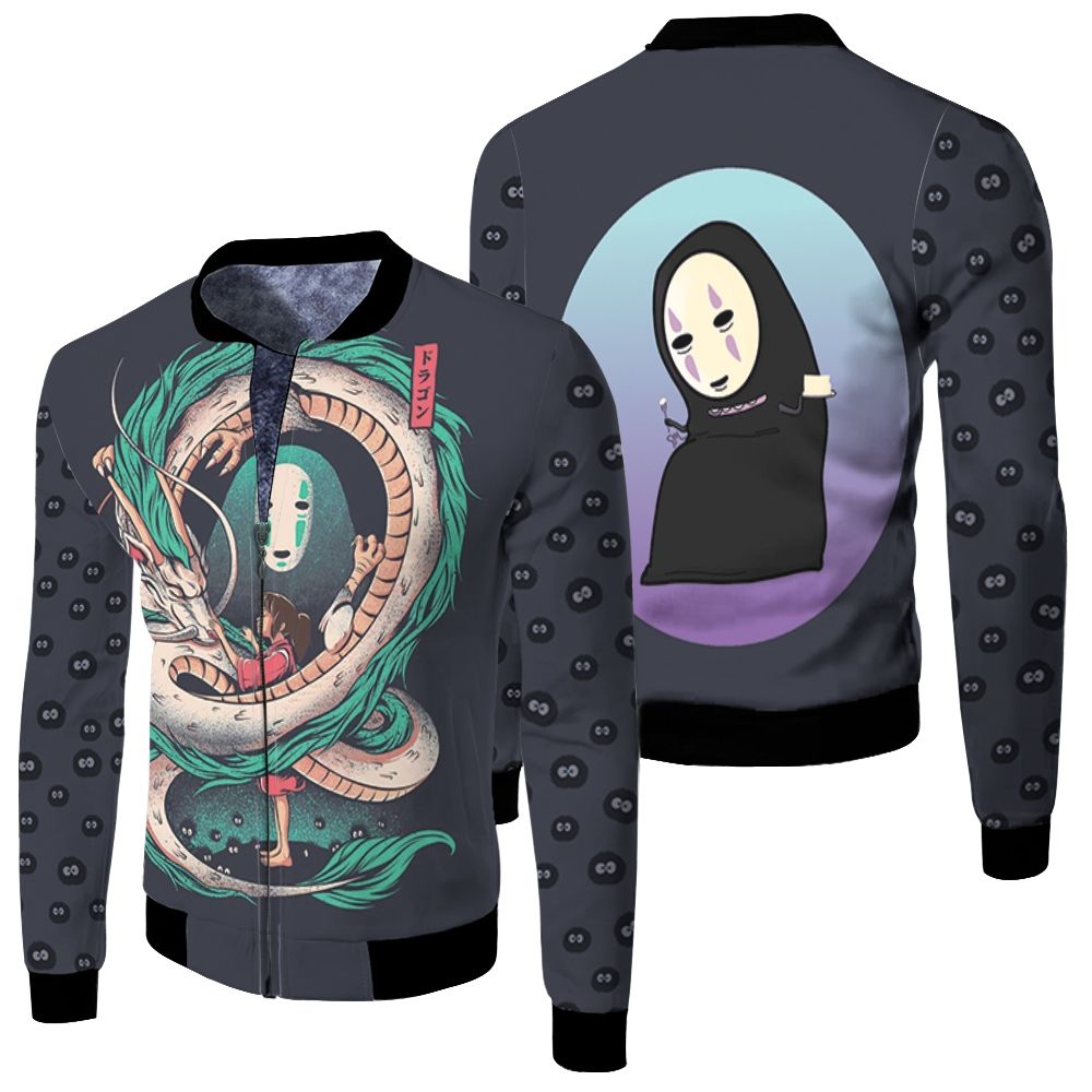 Spirited Away Chihiro, Haku, No Face Bomber Jacket