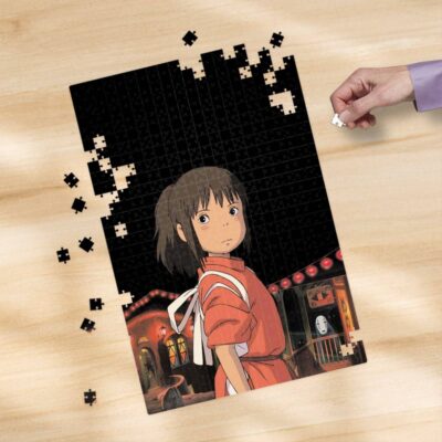 Spirited Away Chihiro Poster Film Cover Puzzle - Spirited Away Merch