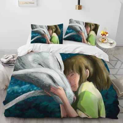 Spirited Away Emotinal Scene Bedding Set - Spirited Away Merch