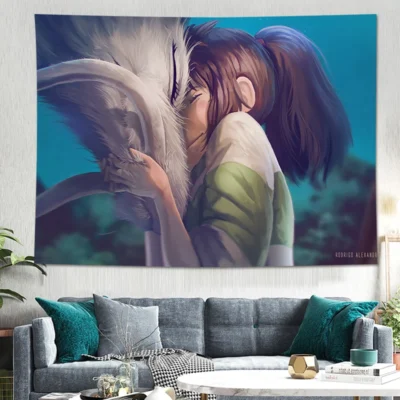 Spirited Away Emotional Scene Tapestry - Spirited Away Merch