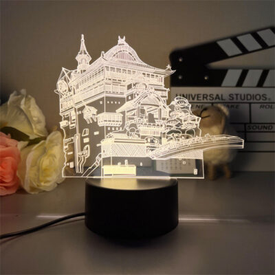 Spirited Away The Bathhouse 3D Led Lamp - Spirited Away Merch